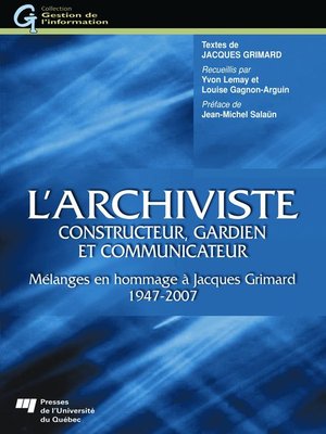 cover image of L' archiviste